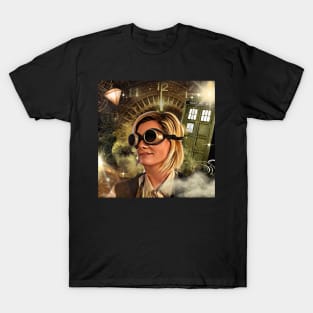 Steampunk Time Traveler/13thdoctor T-Shirt